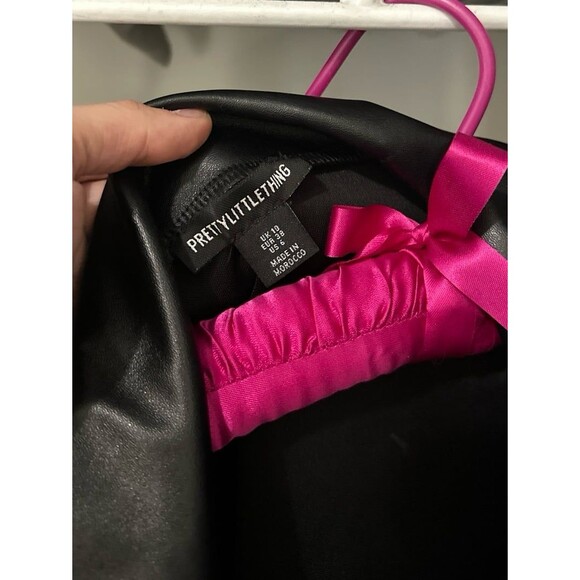 Pretty Little Thing Faux Overzised Leather Jacket - Picture 2 of 4